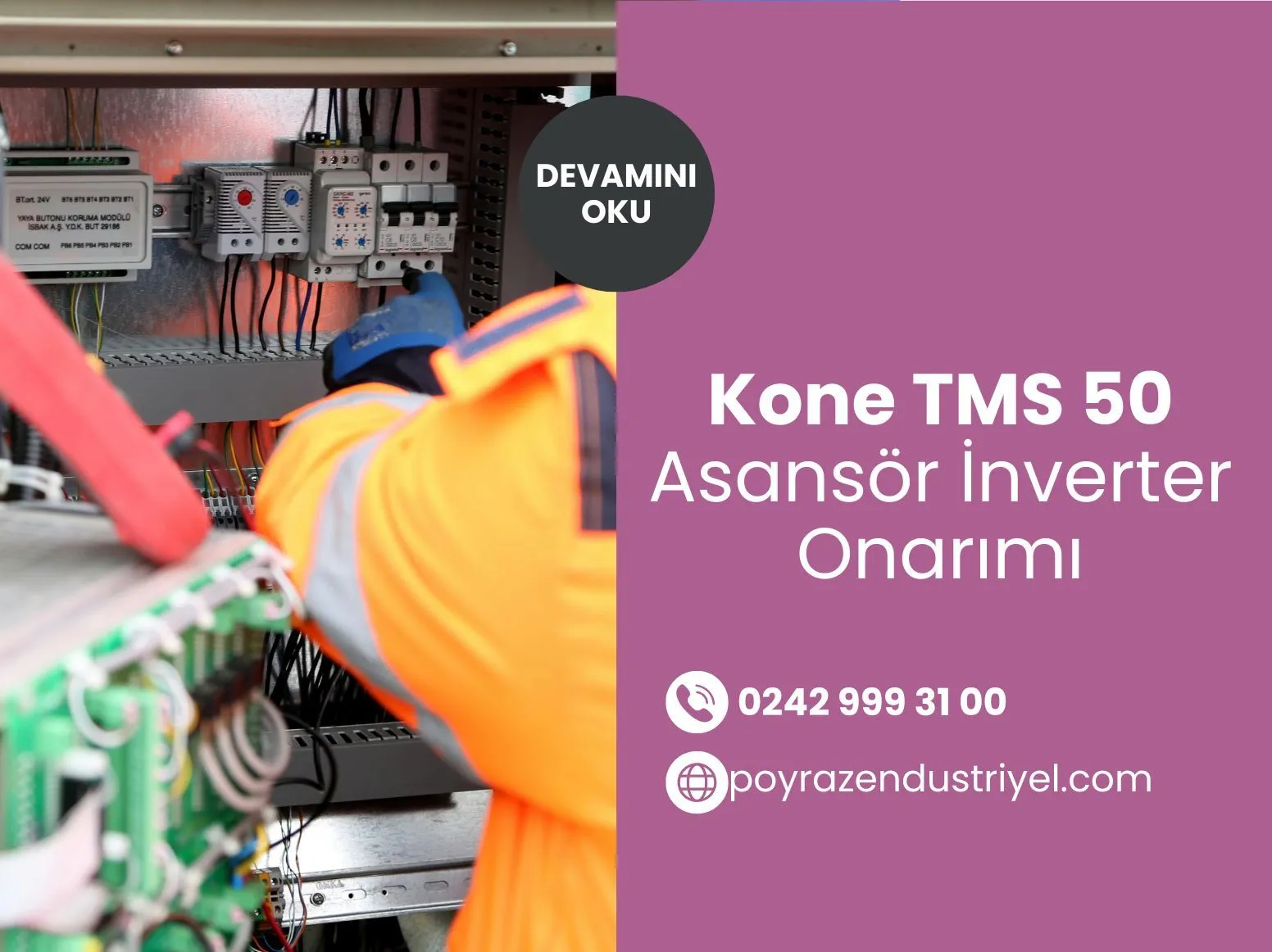 Kone Tms50 Asansör İnverter Onarımı